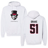 Austin Peay State University Football Gray Mascot Hoodie - #51 Josiah Drake