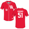 University of Houston Red Baseball Jersey - #51 Cameron Edmonds