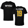 West Virginia State University Volleyball Black Performance Tee - #19 Ryleigh Clayborn