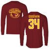 Iowa State University Football Cardinal Performance Long Sleeve - #34 Beau Goodwin