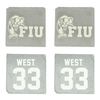 Florida International University Baseball Stone Coaster (4 Pack)  - #33 Brylan West