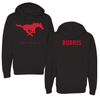 Southern Methodist University Football Black Mascot Hoodie - Blake Burris