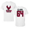 North Carolina Central University Football White Tee - #64 Tyler Clark