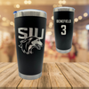 Southern Illinois University at Carbondale Football Black Stainless Steel Tumbler - #3 Jaelin Benefield