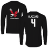 Eastern Washington University Volleyball Black Mascot Performance Long Sleeve - #4 Morgan Blazzard