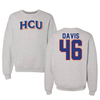 Houston Christian University Football Gray Crewneck - #46 Julius Davis