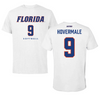 University of Florida Softball White Performance Tee - #9 Alyssa Hovermale