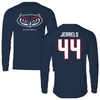 Florida Atlantic University Football Navy Long Sleeve - #44 Jarrett Jerrels