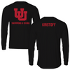 University of Utah Swimming & Diving Black Block Long Sleeve - Keaton Kristoff