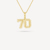 Gold Presidents Pendant and Chain - #70 Larry Crawford