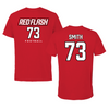 Saint Francis University (Pennsylvania) Football Red Tee - #73 Omari Smith