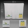 George Mason University Volleyball Gray Blanket - #23 Sam Peters