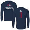 Stony Brook University Football Navy Long Sleeve - #1 Rah'Khem El