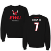Eastern Washington University Football Black EWU Crewneck - #7 Efton Chism III
