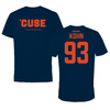 Syracuse University Lacrosse Navy Performance Tee - #93 Mason Kohn