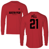 Austin Peay State University Football Red Jersey Performance Long Sleeve - #21 Alec Pell