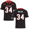 Saint Francis University (Pennsylvania) Black Football Jersey - #34 Manny Miller