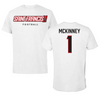 Saint Francis University (Pennsylvania) Football White Performance Tee - #1 Casey McKinney