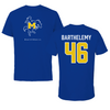 McNeese State University Baseball True Royal Blue Performance Tee - #46 Brock Barthelemy