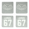 Florida Atlantic University Football Stone Coaster (4 Pack)  - #67 Andre Lamas