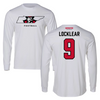 Austin Peay State University Football White Performance Long Sleeve - #9 Skyler Locklear