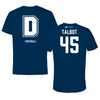 Dickinson State University Football Navy Tee - #45 Brooks Talbot