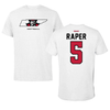 Austin Peay State University Softball White Mascot Tee - #5 Katie Raper