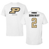 Purdue University Soccer White Tee - #2 Gracie Dunaway