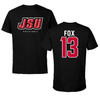 Jacksonville State University Volleyball Black Block Performance Tee - #13 Elizabeth Fox