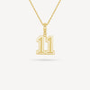 Gold Presidents Pendant and Chain - #11 Abby Conklin