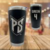 Portland State University Football Black Stainless Steel Tumbler - #4 Isaiah Green