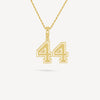 Gold Presidents Pendant and Chain - #44 Wes Love