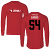 Eastern Washington University Football Red Long Sleeve - #54 Jaren Banks