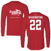 Illinois State University Basketball Red Performance Long Sleeve - #22 Doneelah Washington