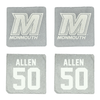 Monmouth University Basketball Stone Coaster (4 Pack)  - #50 Braedan Allen