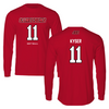 Jacksonville State University Softball Red Performance Long Sleeve - #11 Makalyn Kyser