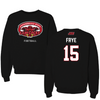 Jacksonville State University Football Black Gamecocks Crewneck - #15 Ashton Frye