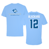 Sonoma State University Basketball Carolina Blue Tee - #12 Jayme Blackard