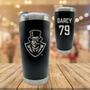 Austin Peay State University Football Black Stainless Steel Tumbler - #79 Addison Darcy