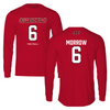 Jacksonville State University Football Red Long Sleeve - #6 Xavier Morrow