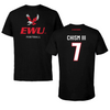 Eastern Washington University Football Black EWU Performance Tee - #7 Efton Chism III