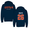 University of Texas at San Antonio Football Navy Hoodie - #26 Bryce Grays