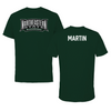 Northeastern State University Baseball Forest Green Block Tee - Bryson Martin