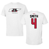 Austin Peay State University Football White Mascot Performance Tee - #4 Austin Smith