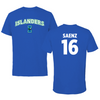 Texas A&M University-Corpus Christi Softball Blue Block Performance Tee - #16 Ariella Saenz