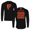 Iowa State University Softball Black Long Sleeve - #22 Tatum Johnson