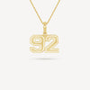 Gold Presidents Pendant and Chain - #92 Jaylon Stone