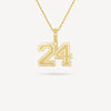 Gold Presidents Pendant and Chain - #24 Ezra Sexton