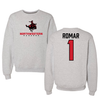 Northwestern Oklahoma State University Football Gray Crewneck - #1 Travis Romar