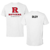 Rutgers University Gymnastics White Performance Tee - Gabrielle Dildy